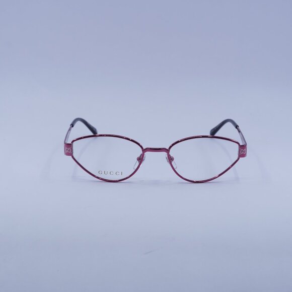 Gucci GG1853O 003 Eyeglasses Fuchsia with GG Pattern 54mm Cat Eye Frame - Picture 2 of 9